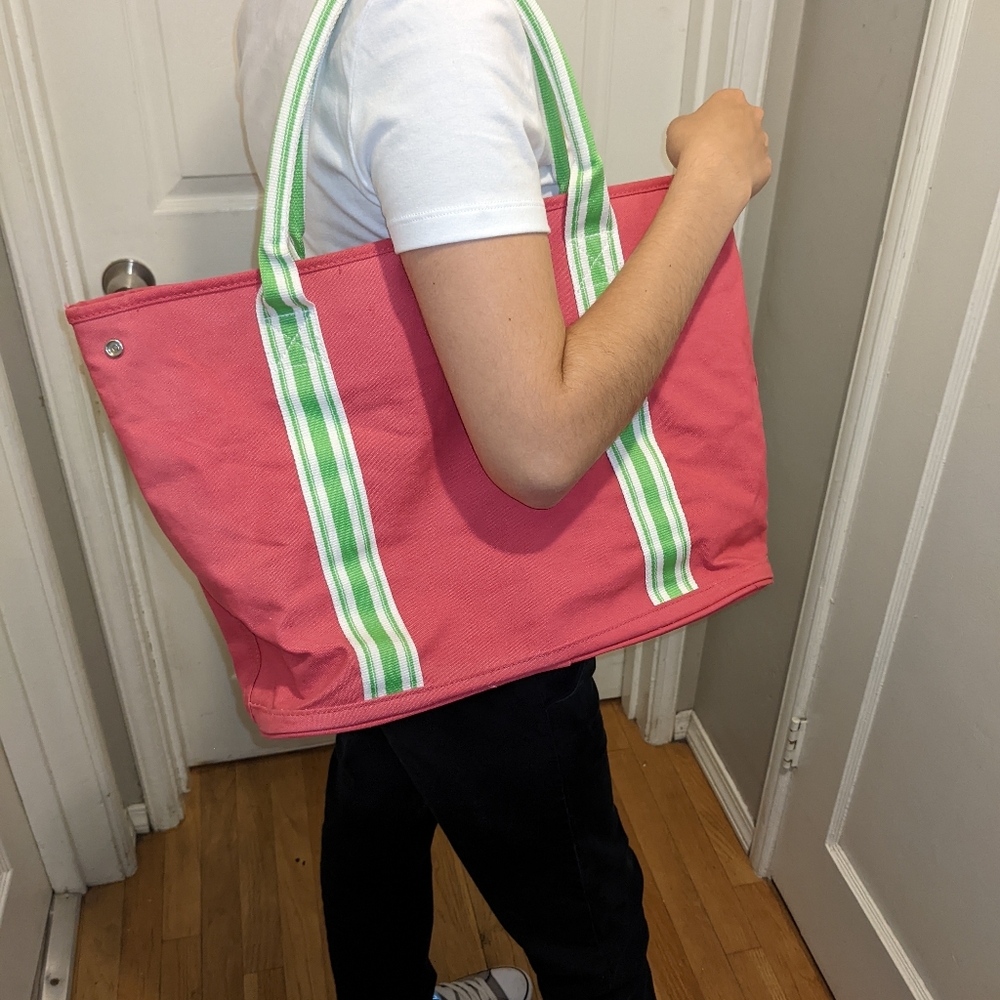 GAP Tote Bag Pink-green-white